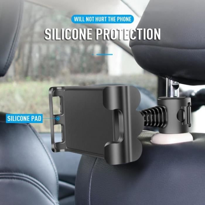 Support de tablette de voiture rotatif à 360 °, siège arrière de voiture, Navigation réglable, fournitures de