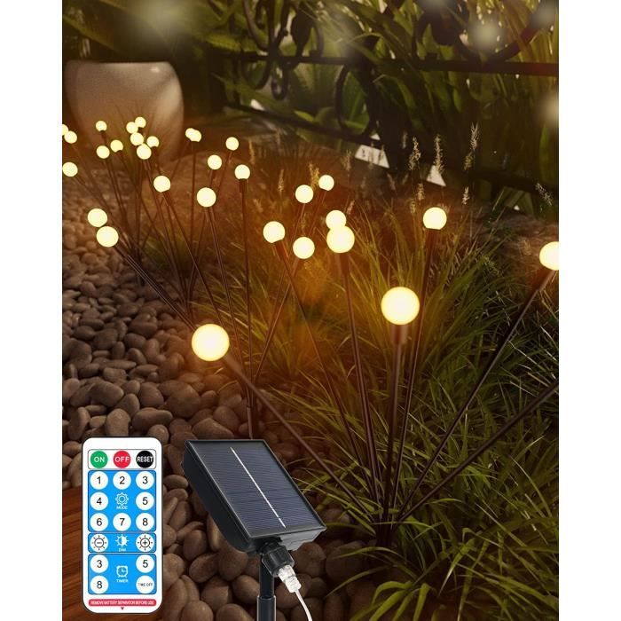 Projecteur Solaire Noël - Lumière LED Colorée Avec Télécommande, Étanche IP65 Pour Jardin Et Maison