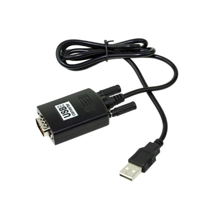 Cable Adaptateur Usb Vers Serie Db9 Rs232 Male Male 1x Usb A Male 1x Db 9 Male Prix Pas Cher Cdiscount