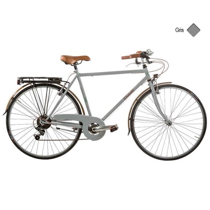 Vélo de ville - CASADEI - Homme - Blanc/Gris - 6 vitesses