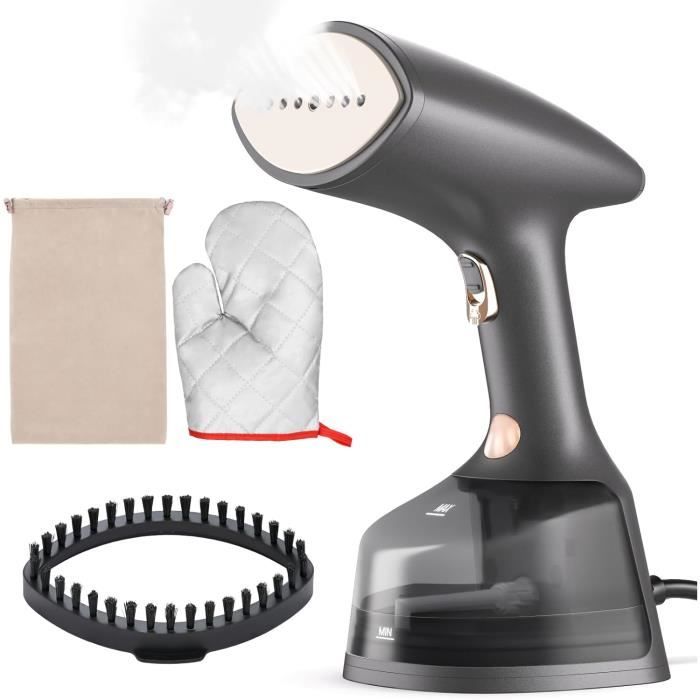 Défroisseur Vapeur Portable - 1200W, Réservoir 110ml - Affichage Numérique, 6 Modes - Base Anti-brûlure Incluse - Pour Maison, Voyage, Bureau