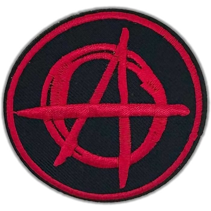 Patch Brodé Thermocollant Symbole Chaos étoile Chaosphere - Décoration Vêtement Ou Accessoire