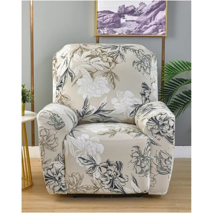 Housse De Fauteuil Relax étanche Avec Poches - Lavable, Antidérapante, Pour Chien Chat - Taille 1 Place Marron - 11