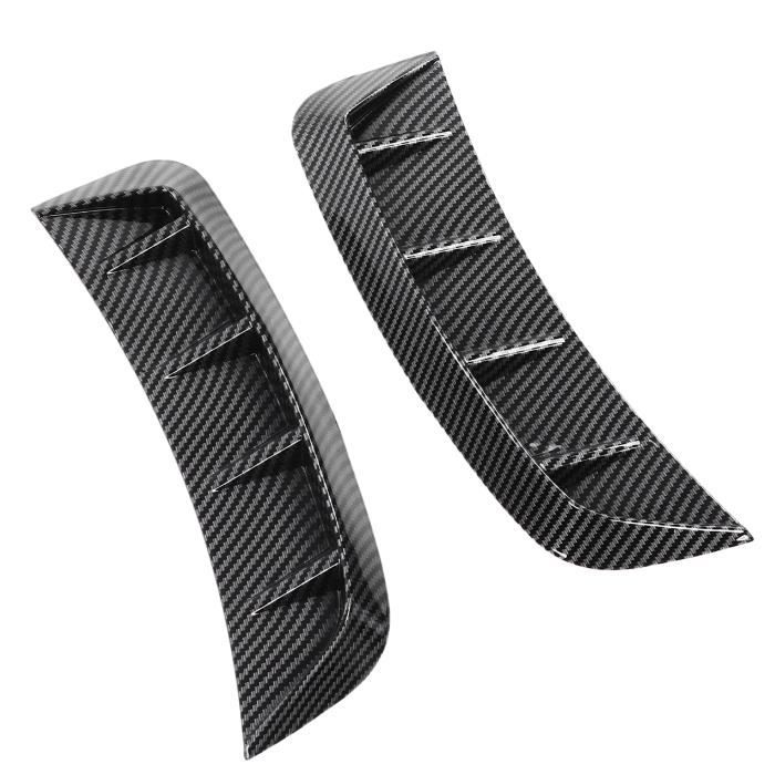 Garniture D'aération Latérale Pour Smart Fortwo/Forfour 453 2015-2021 - Style Fibre De Carbone Noir Brillant
