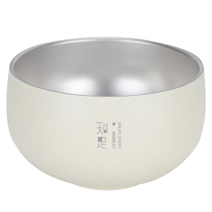 Bol En Acier Inoxydable 304 – 10,5 Cm, Double Paroi Doré | Pour Riz, Salade, Cuisine