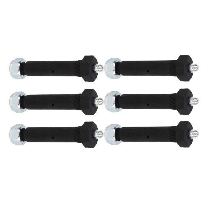 Lot De 6 Manilles Arquées Haute Résistance 1 Tonne - Acier Galvanisé à Chaud Avec Boulon à Œil