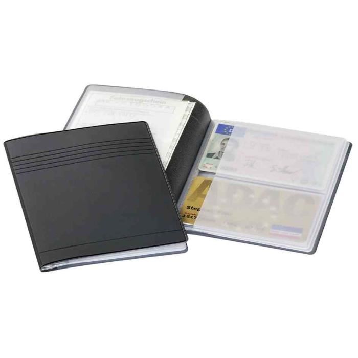 Étui à Cartes Individuel GAIA Midi Nylon Noir - Imperméable Protection Documents