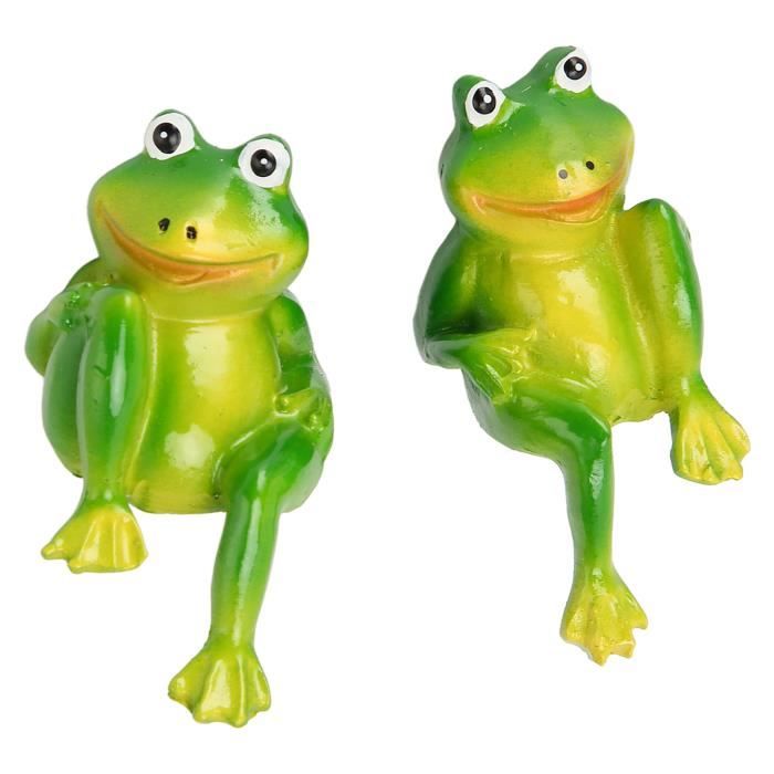 Lot De 3 Figurines De Grenouille En Résine - Décorations De Jardin Suspendues, étang, Balcon, Intérieur - Design Cartoon Résistant Aux UV Extérieur Intérieur Lot De 3 Figurines De Grenouille En Résine - Décorations De Jardin Suspendues, étang, Balcon, Intérieur - Design Cartoon Résistant Aux UV Extérieur Intérieur