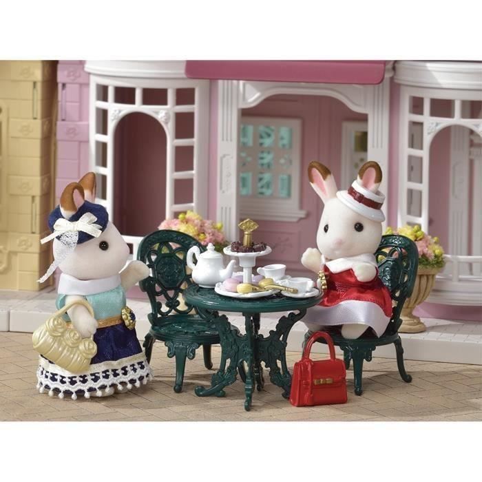 figurine - sylvanian families - 6012 le set de thé et de gourmandises - la ville - intérieur