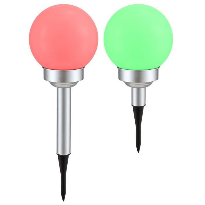 HuaMuDM 2 Pièces Decoration Noel Lampe Solaire Exterieur,Sapin De NoëL à énergie Solaire,Lampe Solaire Exterieure Sapin Noël,pour Pelouse,Terrasse,Cour, Cadeau