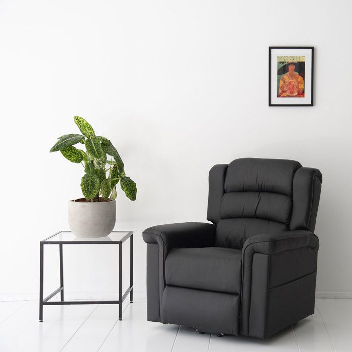 Fauteuil électrique inclinable BERNIE noir Fauteuil électrique inclinable BERNIE noir