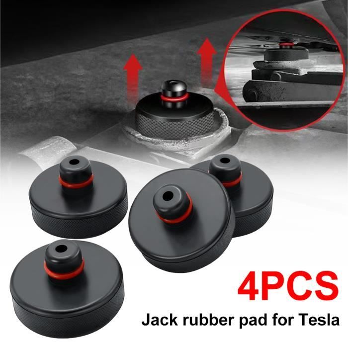4PCS Coussin de levage circulaire simple avec poche de rangement pour Tesla  Model 3-Y-S-X
