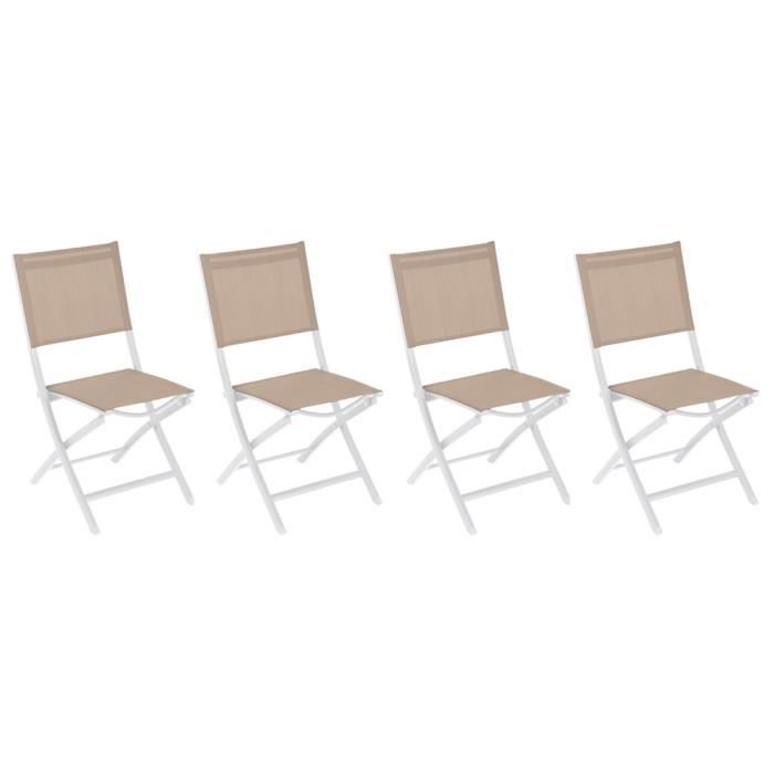 Chaise de jardin - Hespéride - Essentia - Aluminium pliable - Résistante aux UV - Facile à entretenir Chaise de jardin - Hespéride - Essentia - Aluminium pliable - Résistante aux UV - Facile à entretenir