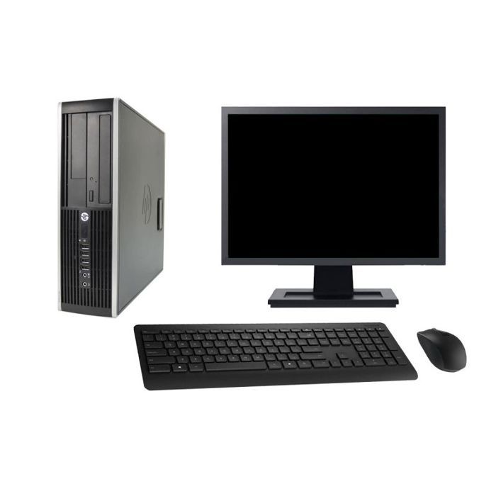 PC HP Compaq 6200 Pro SFF Ecran 19 Intel G630 RAM 8Go SSD 960Go Windows 10 Wifi
