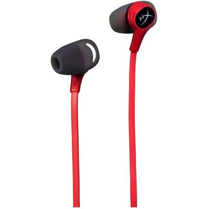 HyperX Cloud Earbuds - Écouteurs filaires pour Nintendo Switch - Noir/Rouge