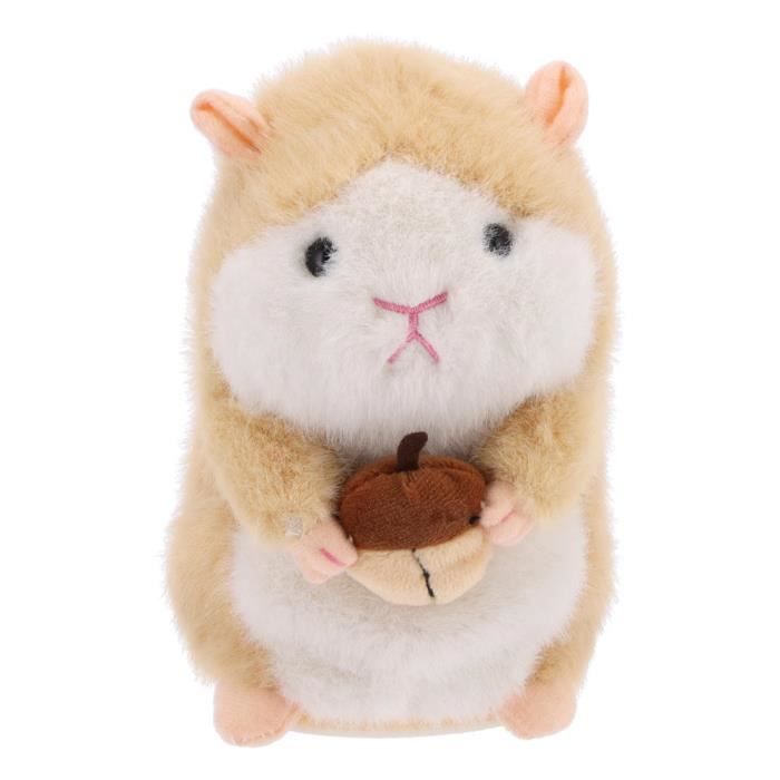 KIMISS Jouet parlant de hamster Hamster parlant en peluche jouet