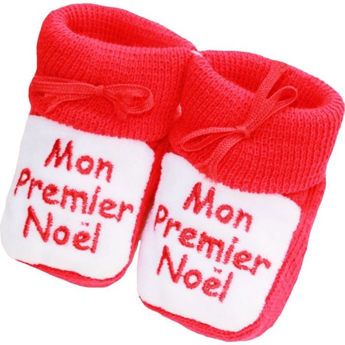 Chaussons Bebe Brodes Mon Premier Noel King B Rouge Cdiscount Chaussures Chaussons Bebe Brodes Mon Premier Noel King B Rouge Cdiscount Chaussures