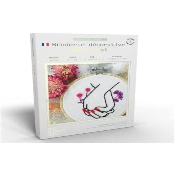 Kit Broderie Au Ruban Bucilla Anna Griffin - Fleurs Bleues - 9 X 11.25 Pouces - Neuf