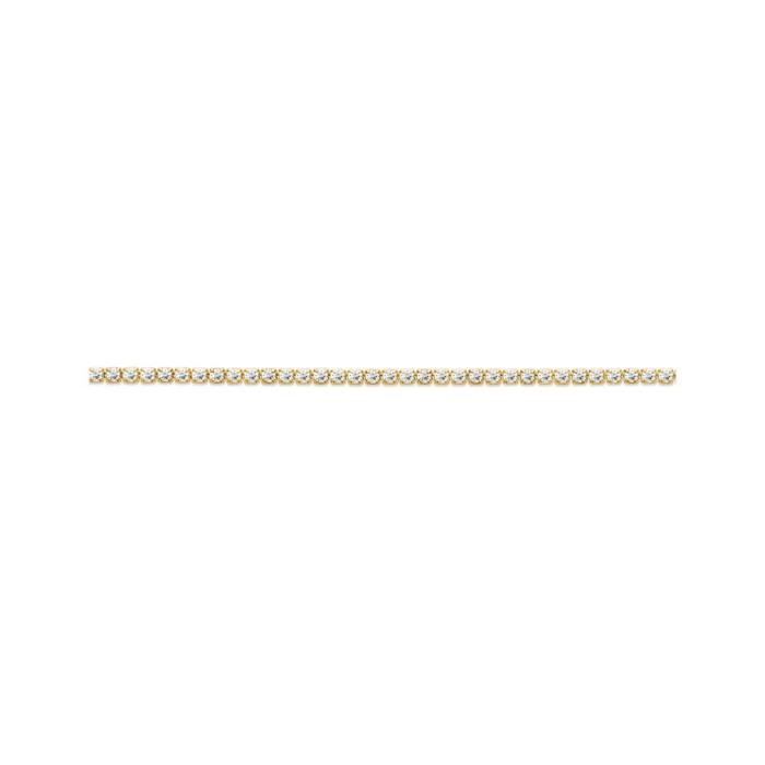 Bracelet Tennis Féminin En Or Blanc 18K Avec Zircons - 16 Cm - Marque Fichera Preziosi - Neuf & Authentique