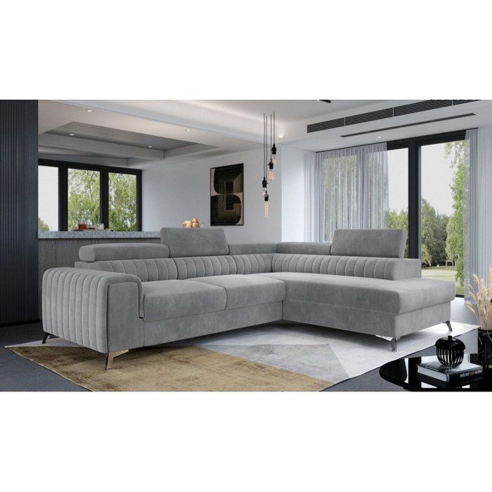 Canapé D'angle Convertible Design Laurence - Angle Canapé - Droit ...
