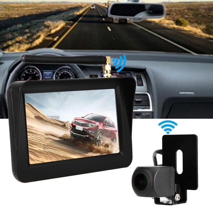 AUTO-VOX TD2 Caméra De Recul Sans Fil – Écran 4.3" LCD – Numérique Stable IP68 – Vision Nocturne + Lignes Aide Parking