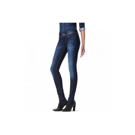 Jeans Lynn Mid Waist Skinny Slander Blue Super Medium Aged