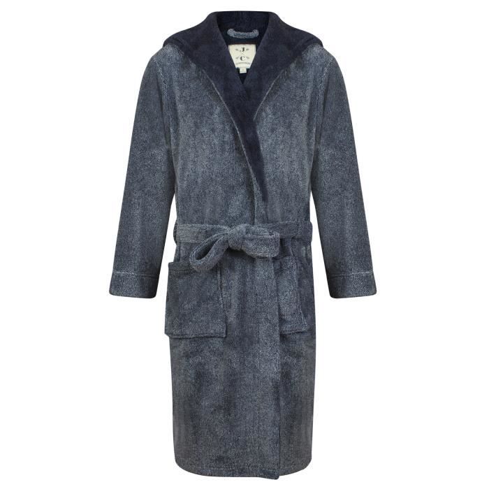 Robe De Chambre Homme Polaire Bleu Achat Vente Pas Cher