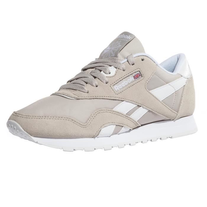 basket reebok femme beige