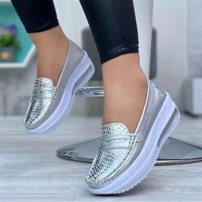 Slip on cheap compensées femme