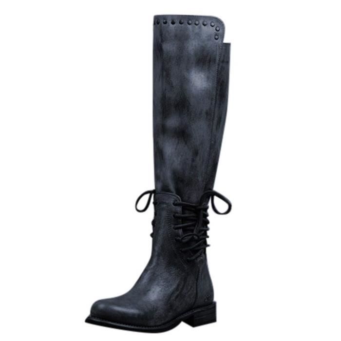 bottes de femmes en cuir