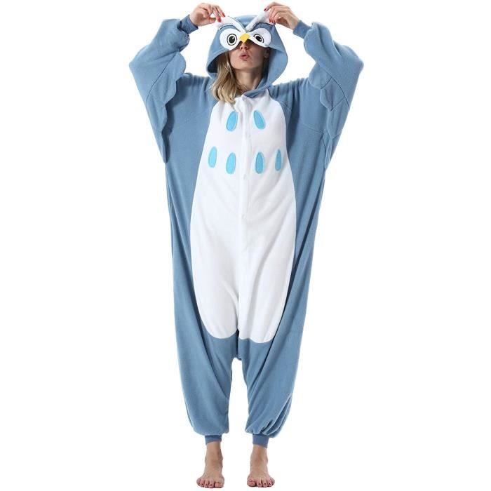 Pyjama Animaux Unisexe Cosplay Halloween Déguisement Adulte Costume Animal Pyjamas Combinaison Cosplay pour Carnaval 