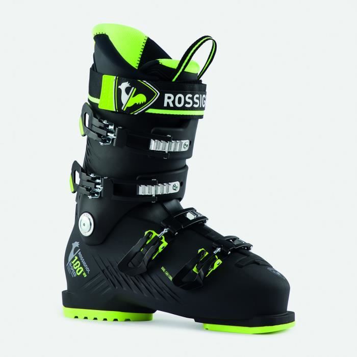 Chaussures De Ski Rossignol Hi-speed 100 Hv Black Yellow Homme