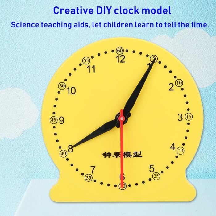 HORLOGE PÉDAGOGIQUE EN Bois Pour Enfants, Jouet éducatif à Suspendre, EUR 22,28 - FR