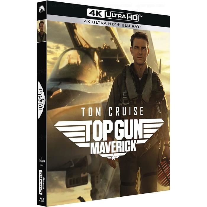Top Gun Maverick Bluray 4K + Bluray Edition française Cdiscount DVD
