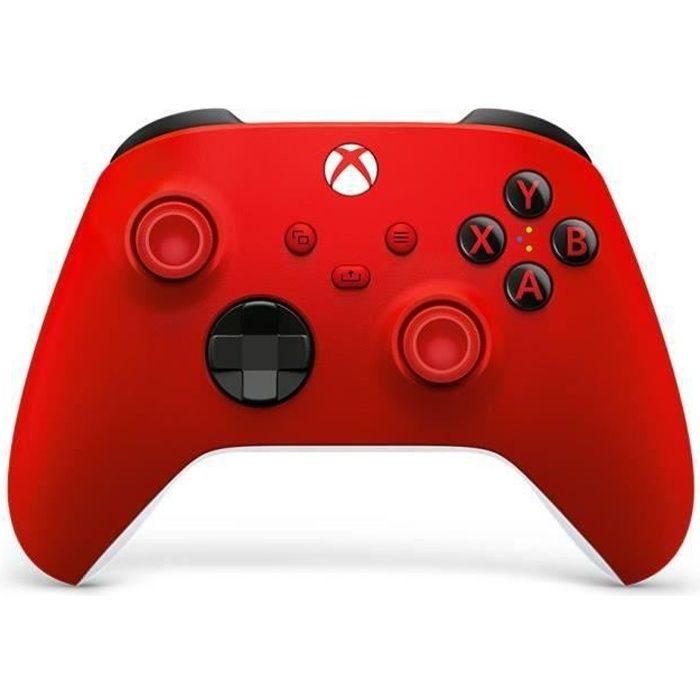Manette Xbox Series sans fil nouvelle génération – Pulse Red – Rouge – Xbox Series / Xbox One / PC Windows 10 / Android / iOS
