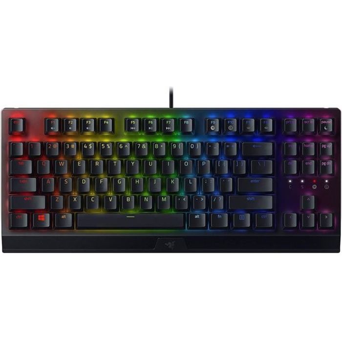 Clavier de jeu – Razer – BlackWidow V3 TKL – Switch Mécanique – Rétroéclairé RGB – QWERTY
