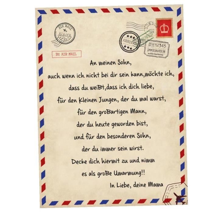 Lettre Post Carte Polaire Couverture Message Message Couverture Espagnol Lettres Impressionnant Pour Anniversaire Noel Thanksgiving Cdiscount Maison