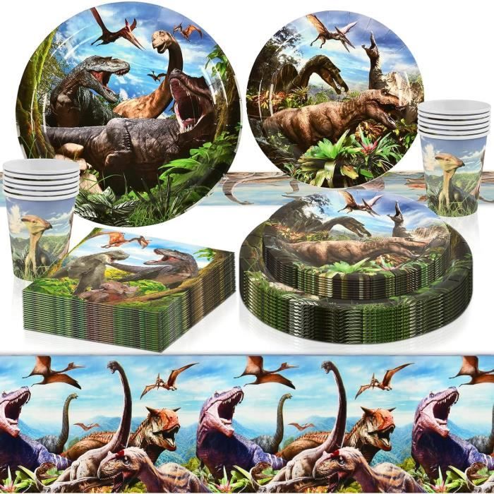 Kit Vaisselle Anniversaire Film D’Animation 41 Pièces – 20 Assiettes, 20 Serviettes, 1 Nappe