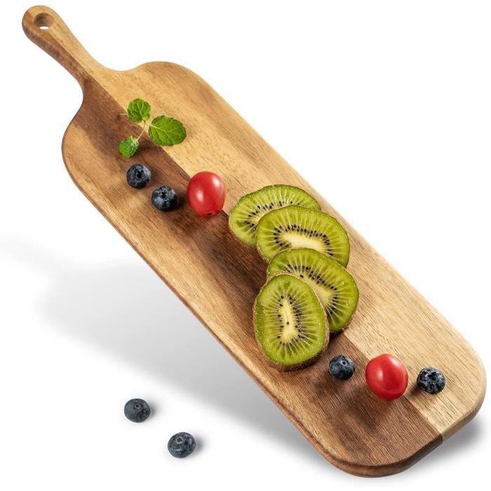 Lot De 12 Mini Planches À Découper En Bois Brut Avec Poignée, Planche À