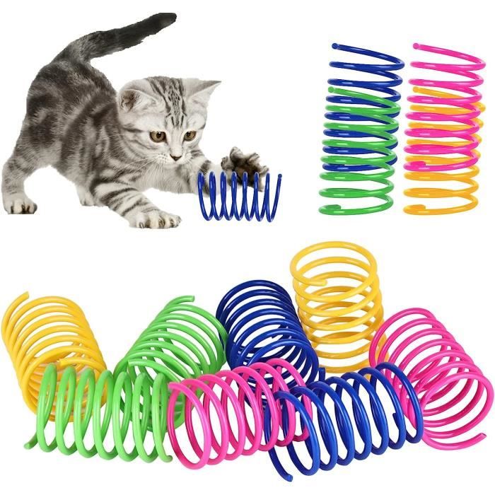 100 Pcs Jouet de Chat Ressort Jouets de Chat Color Printemps