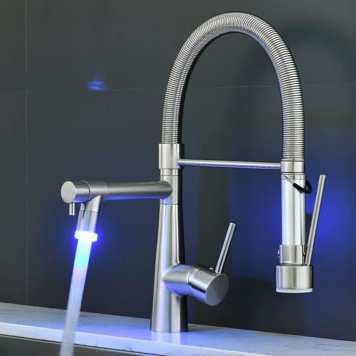 Robinet De Robinet Led Robinet D'Eau Led Avec Interface Rotative, Grande Sortie D'Eau, Énergie Robinet De Robinet Led Robinet D'Eau Led Avec Interface Rotative, Grande Sortie D'Eau, Énergie