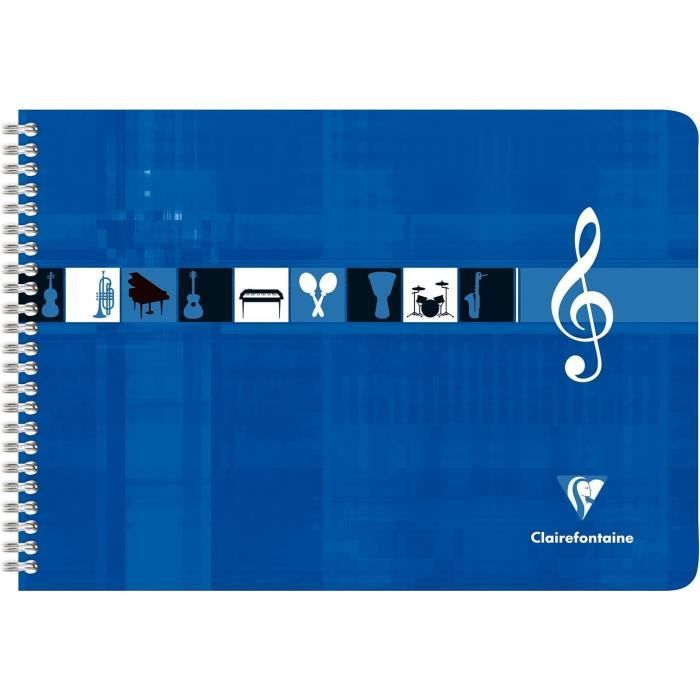 Lot De 10 Cahiers De Musique Spirale 4° - 8 Portées Par Feuille