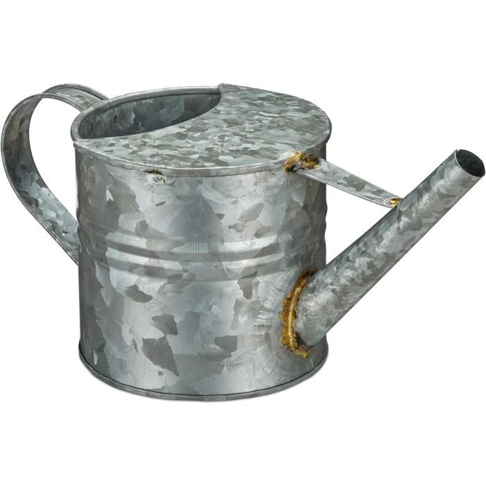 CKB LTD - Petit Arrosoir D'intérieur 1,1 L En Fer Galvanisé, Design Rustique Avec Long Bec - Vert Olive/pomme/menthe
