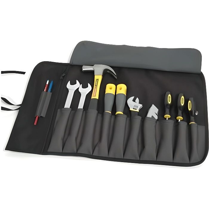 Trousse à outils Stanley - Rouleau de poche de 12 outils 1-93-601 - Toile en nylon 300 x 300 deniers