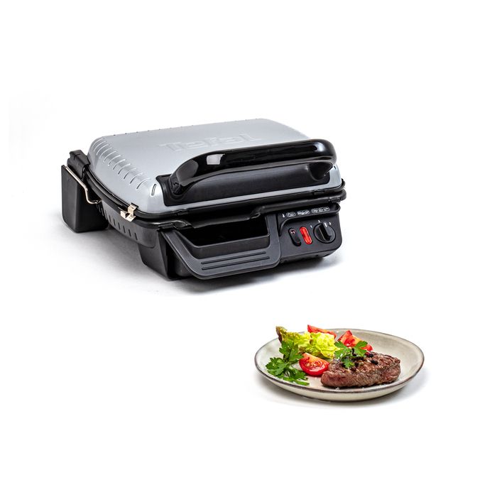 Tefal Compact Gril GR305012 avec position barbecue et plaques amovibles