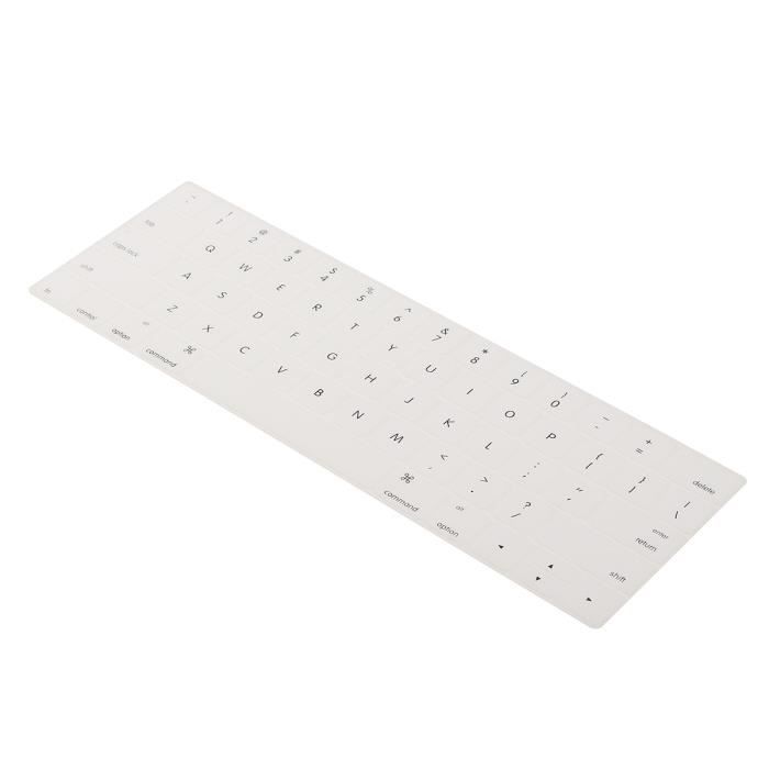 ZAMXHUG Protège Clavier Silicone - 3 Pièces Universel - Anti-Eau, Anti-Poussière - Transparent Et Lavable