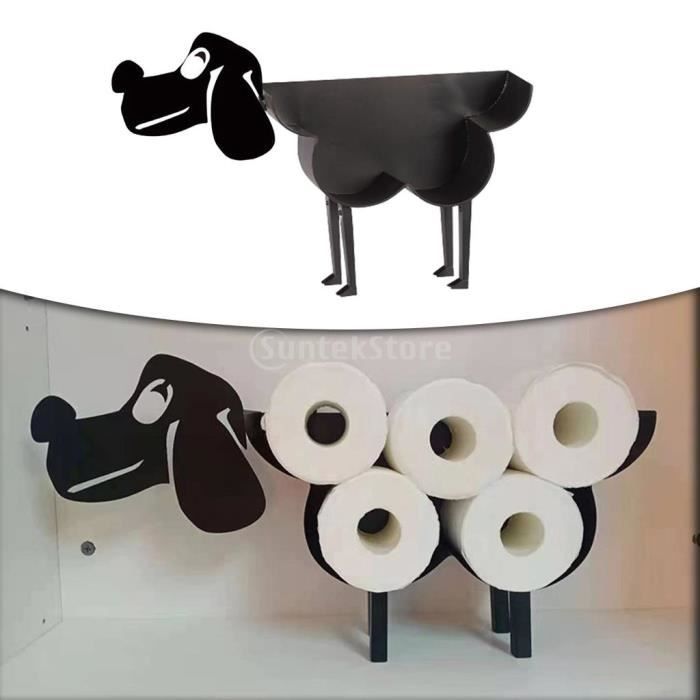 Porte-rouleau de papier toilette rustique en fonte vintage