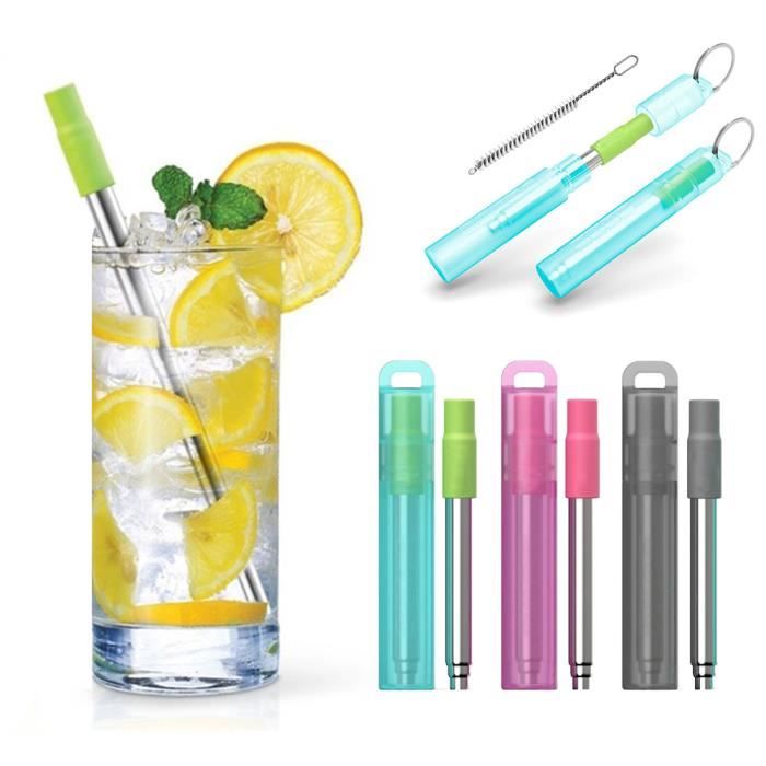 HERCHR Distributeur De Paille De Comptoir, Porte-paille Dringk En