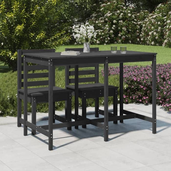 vidaXL Table de jardin 159 5x82 5 cm Pin - vue 2