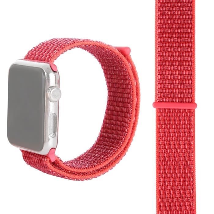 Pour Apple Watch séries 3 et 2 et 1 Bracelet de montre simple en nylon